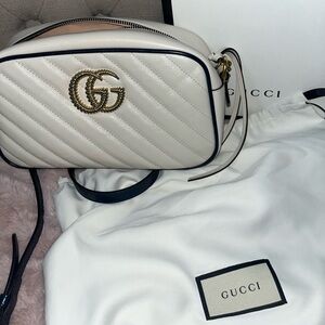 **SALE**Authentic Small GG white Marmont bag 2020 spring collection BOX NOT INC
